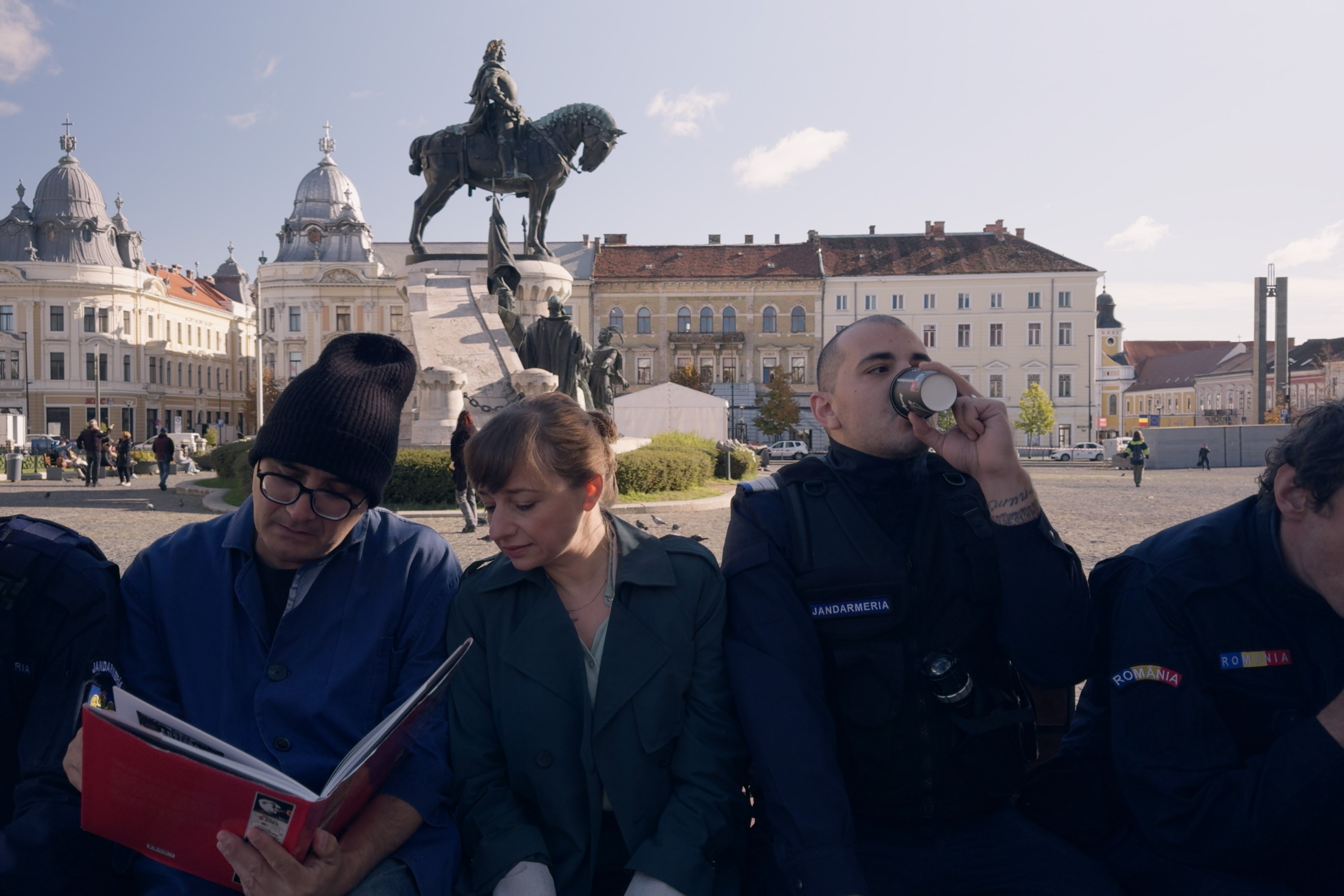 Still from Radu Jude's film Kontinental ’25, 2025, color, sound, 109 minutes.