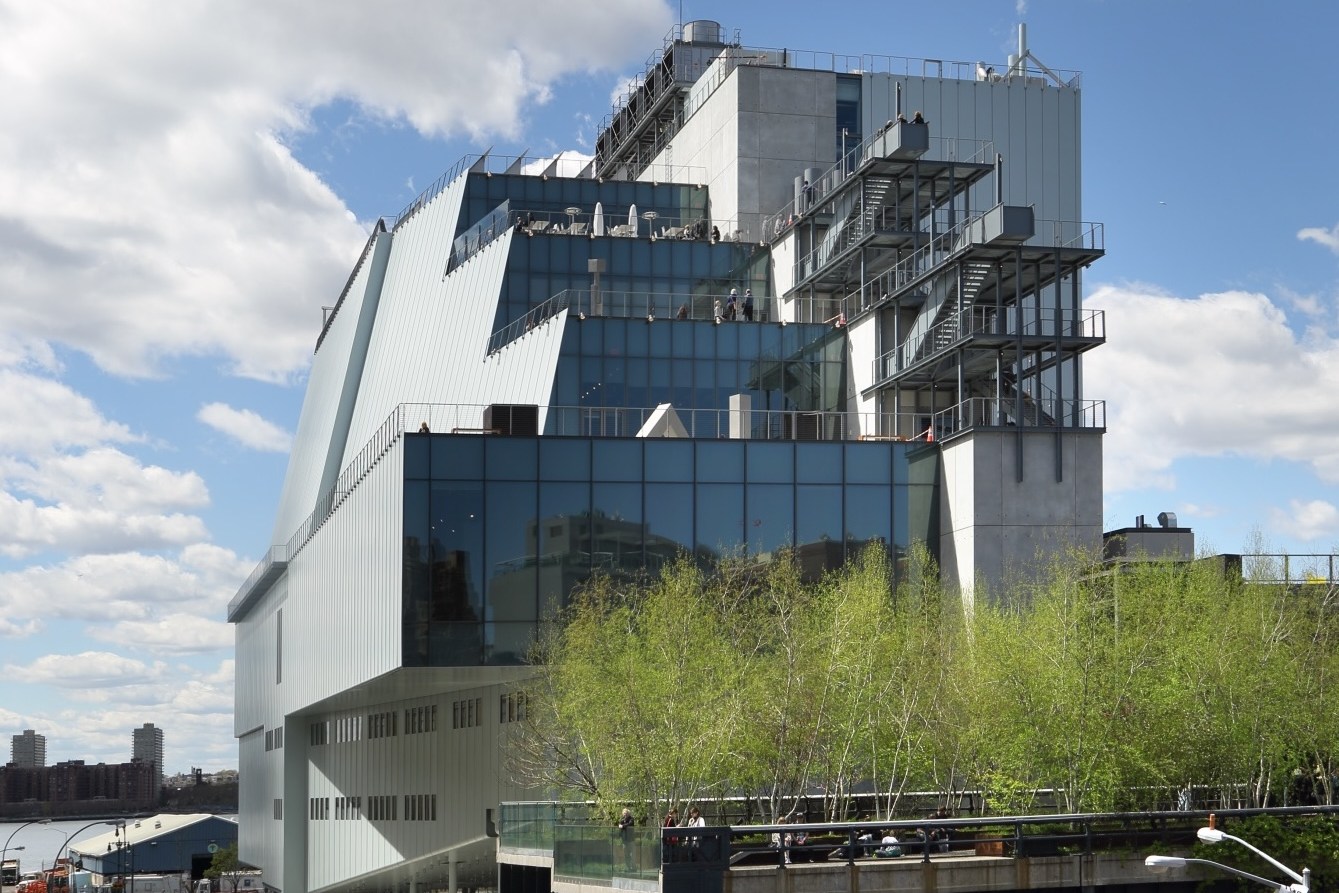 Exterior view of the Whitney Museum of American Art.