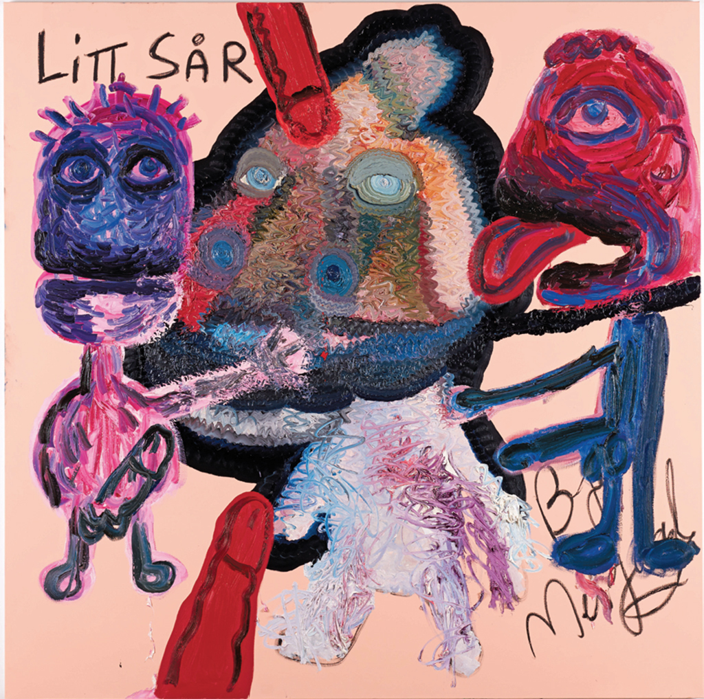 Bjarne Melgaard, Untitled, 2017–18, oil on canvas, 70 7/8 x 70 7/8".