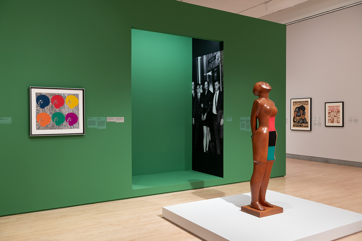 View of “Elizabeth Catlett: A Black Revolutionary Artist and All That It Implies,” at the Brooklyn Museum, New York.