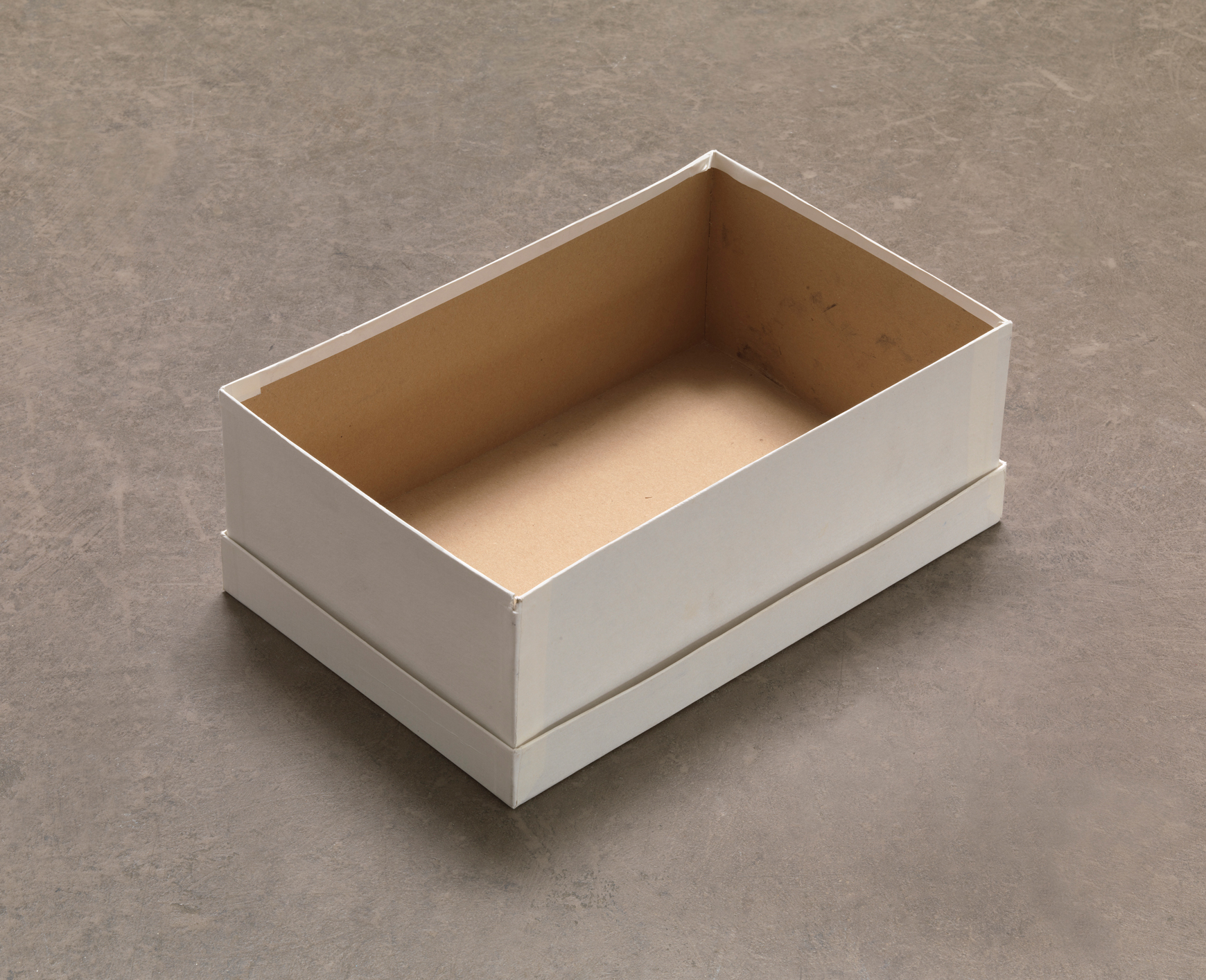 Gabriel Orozco, Empty Shoe Box, 1993, shoebox, 4 7⁄8 × 13 × 8 1⁄2".