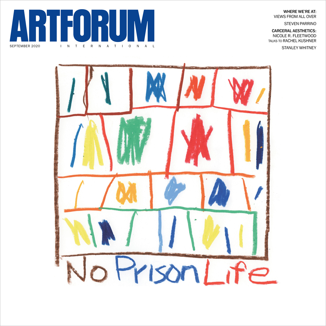 Stanley Whitney, Untitled (No Prison Life), 2020, crayon on paper, 10 1⁄2 × 10 1⁄2".