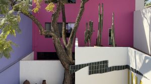 View of the Casa Gilardi courtyard.