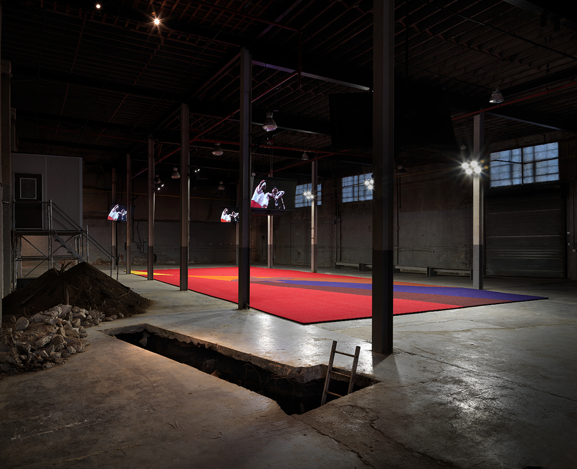 View of “Matthew Barney: SECONDARY,” 2023, Matthew Barney Studio, Long Island City, NY. Photo: Dario Lasagni.