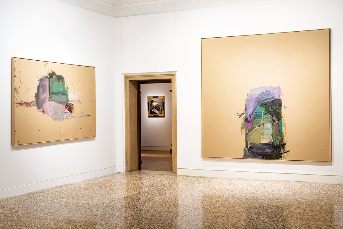 View of “Martha Jungwirth: Herz der Finsternis” (Heart of Darkness), 2024, Galleria di Palazzo Cini, Venice.