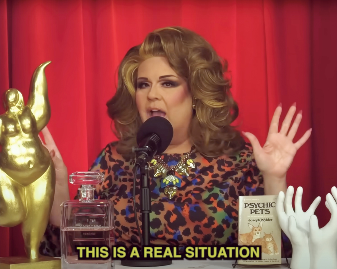 Very Delta, 2022–, still from a video podcast on YouTube. Episode 38, “Are You Coco for Peru Like Me?” Delta Work.