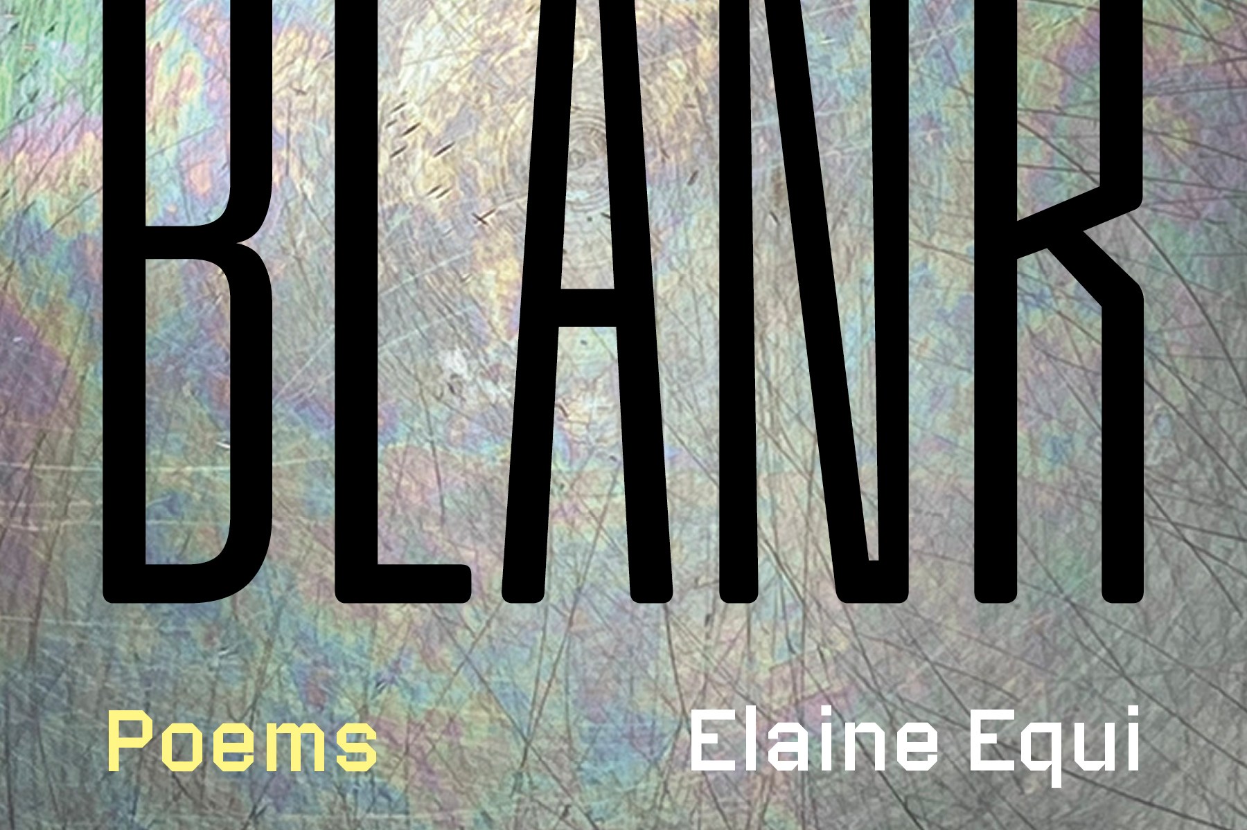 Cover of Elaine Equi‘s Out of the Blank (Coffee House Press, 2025).